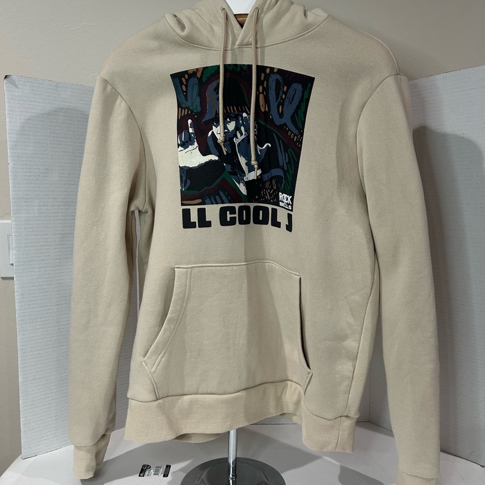 Rock the Bells hoodie, Size Medium and Color cream